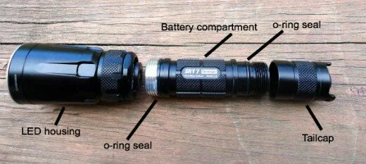 LED Tacticle Flashlight body